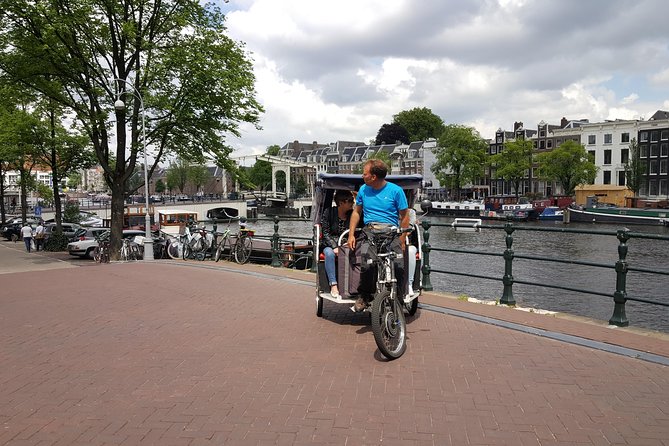 2.5 hours Amsterdam Pedicab Tour - The route in plain English: from Westerkerk to the museum streets