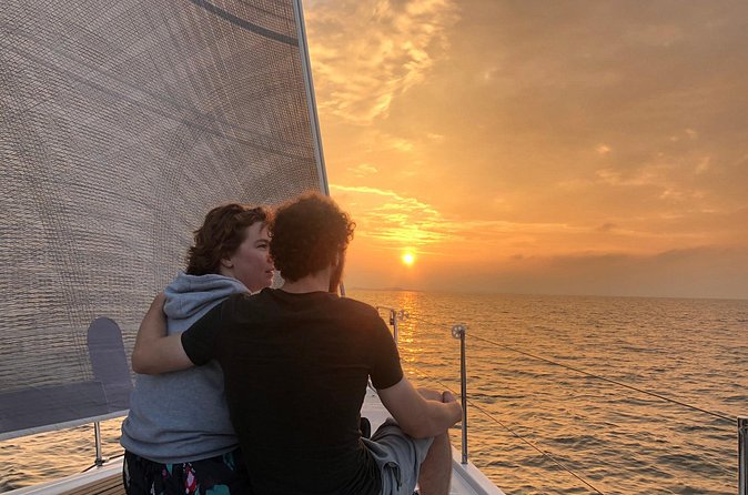 3 hour Sunset Sailing boarding ticket from Wemeldinge (Zeeland) - How weather changes the plan in real life