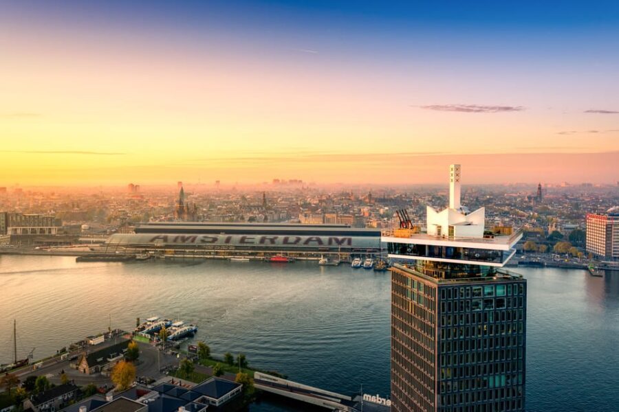 Amsterdam: A'DAM Lookout Entry Ticket with 1 drink - What the ticket really costs: value for $24