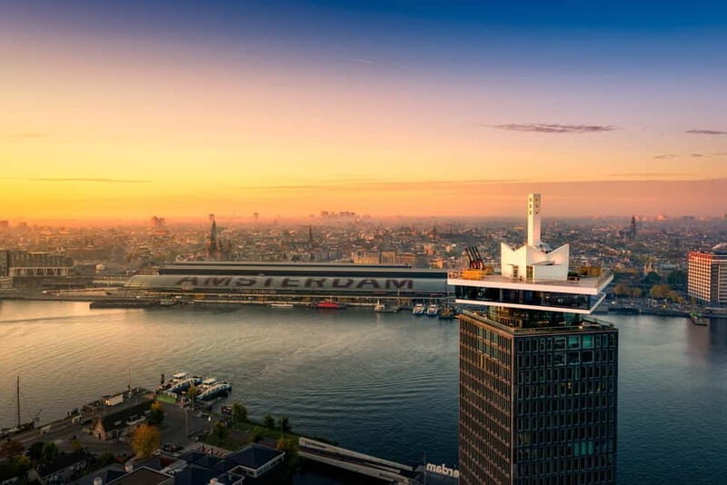 Amsterdam: A'DAM Lookout with Revolving Restaurant Moon - The interactive exhibition and audio tour: learning without homework