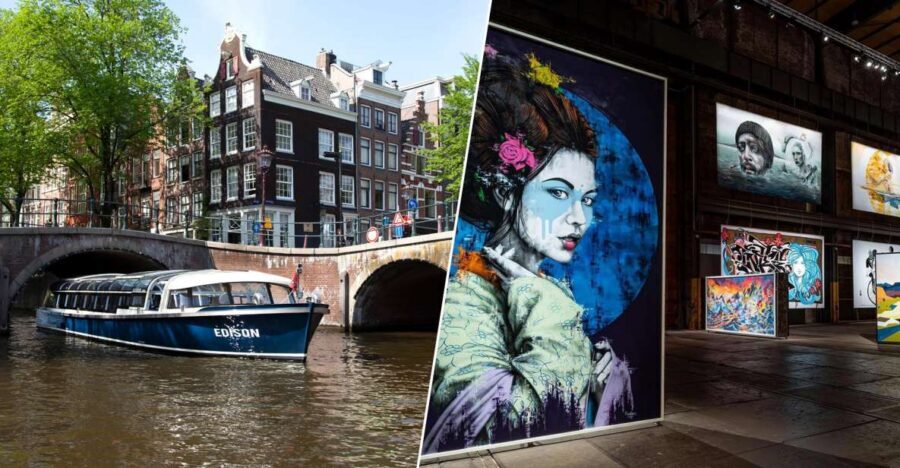 Amsterdam: City Canal Cruise & Straat Museum - Straat Museum at NDSM-Plein: street art with museum context