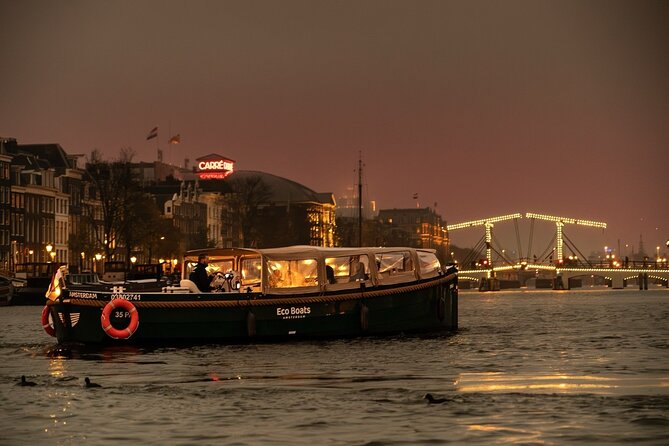 Amsterdam Evening (Sunset) Canal Cruise with optional drinks - The 1-Hour Glide Through the UNESCO Canal Ring (Grachtengordel)