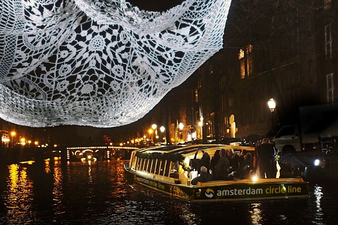 Amsterdam: heated Light Festival Cruise | Incl. Drinks Option - Melkmeisjesbrug and the IJ: bridges and waterline views