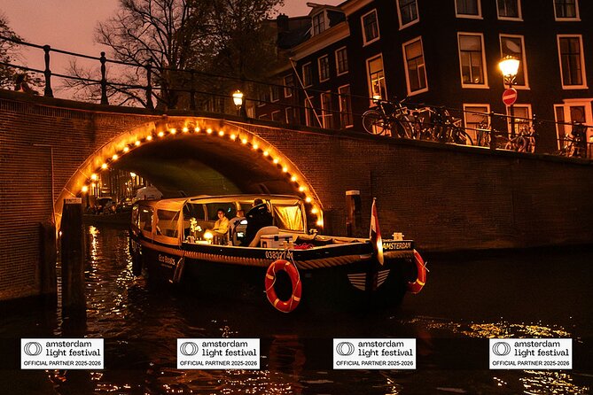 Amsterdam: Light Festival Boat with Unlimited Drinks & Snack - Skinny Bridge legend and the kind of guide that makes it click