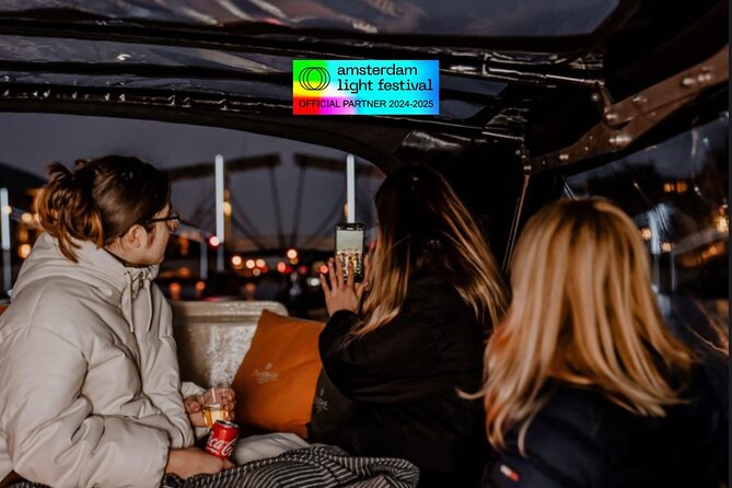 Amsterdam Light Festival: Cruise Unlimited Drinks & Bite option - Entering the vibe: what this 75-minute Light Festival cruise feels like