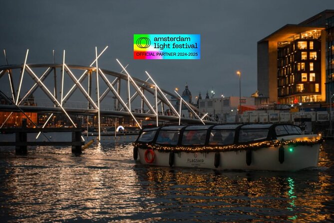 Amsterdam Light Festival: Cruise Unlimited Drinks & Bite option - Two stops you can point to: ARTIS and the floating Flower Market