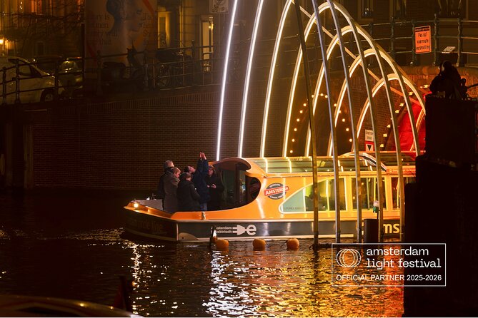 Amsterdam Light Festival Tour in German | Including Drinks - German audio in a city of visual cues