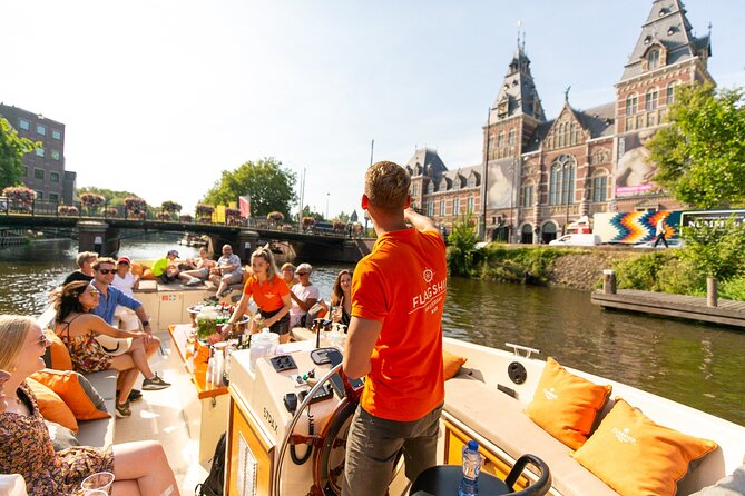 Amsterdam Luxury Canal Cruise + Unlimited Drinks & Bites option - Crew Energy and Live Commentary: Why Names Keep Popping Up