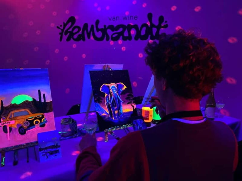 Amsterdam: Paint and Sip in the Dark at Rembrandt van Wine - Key points worth knowing before you go
