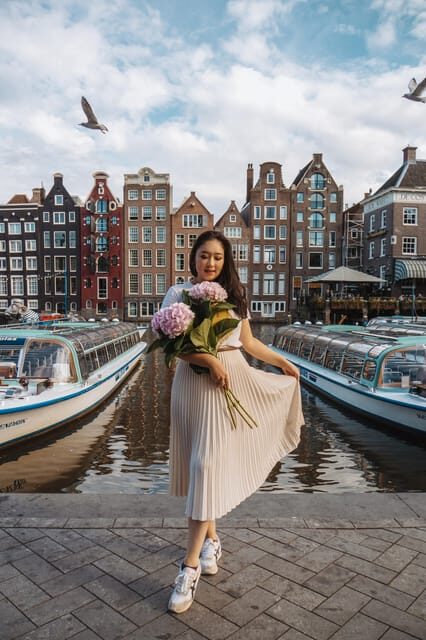 Amsterdam: Professional Photoshoot at the Canals - How the shoot route works: Brouwersgracht, Damrak, then Amsterdam Centraal