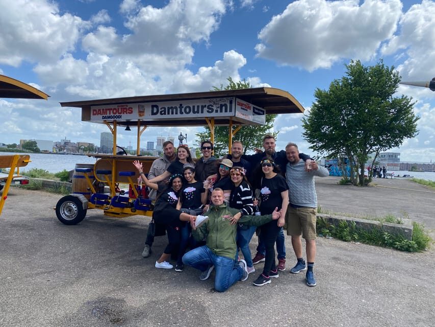 Amsterdam: Shared Party Bike Tour with Beer - Entering the Pedal Pub: What You’re Actually Signing Up For