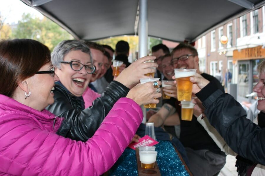 Amsterdam: Shared Party Bike Tour with Beer - Pedal Power, Electric Assist, and Why You Won’t Hate the Ride