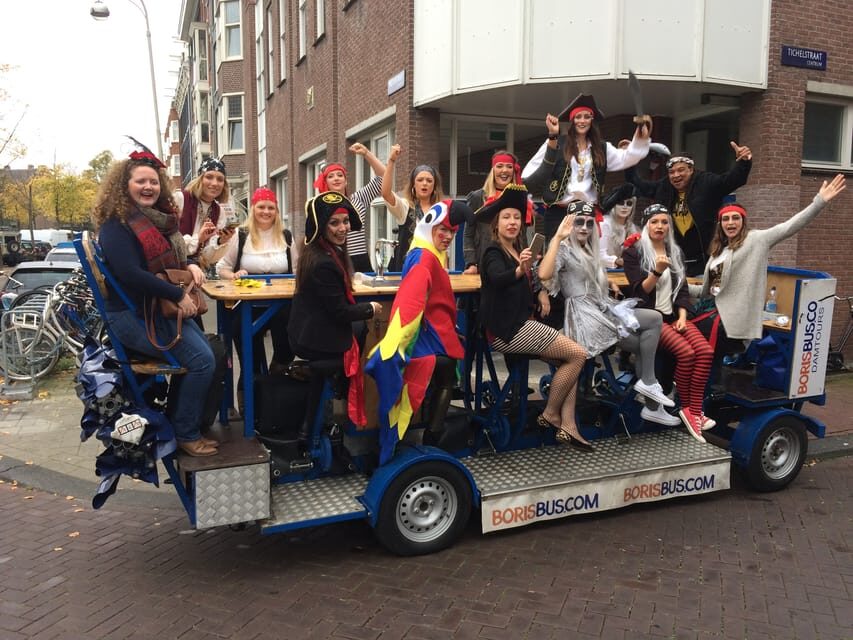 Amsterdam: Shared Party Bike Tour with Beer - The Host and the Sober Driver: BOB’s Role on the Ride