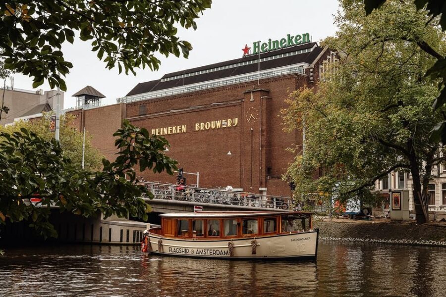 Amsterdam: The Heineken Flagship Canal Cruise - Included beer tasting: one free pour, plus variety