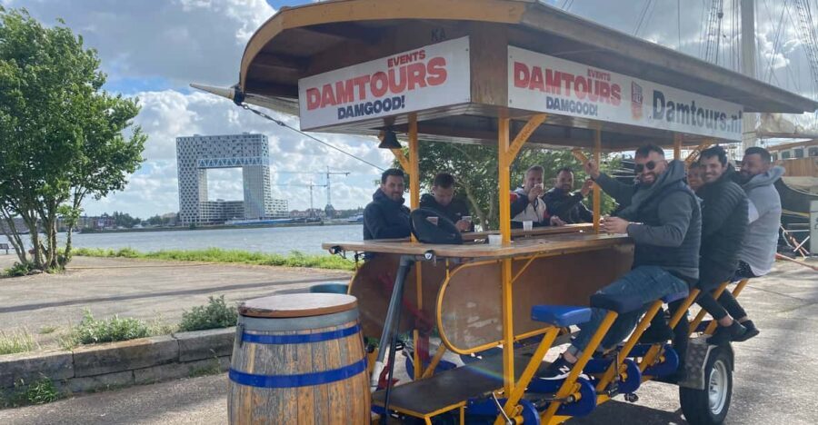 Amsterdam: The Original BUBBLES & BIKE Private Prosecco Tour - A rolling party bar that’s actually a great way to see Amsterdam
