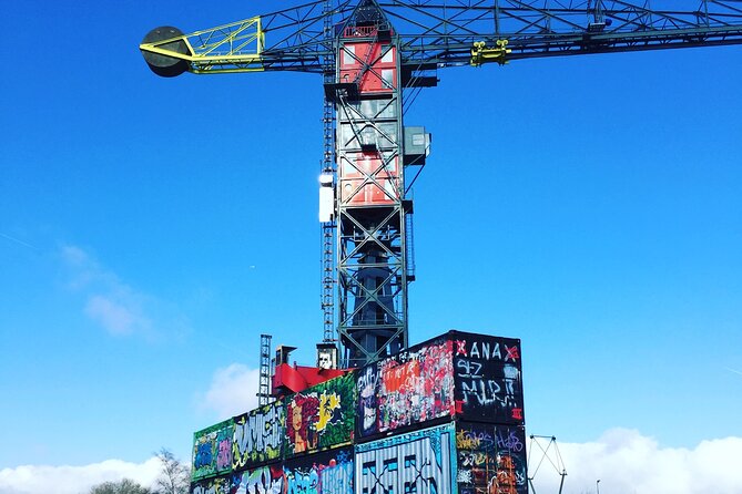 Amsterdam's Hidden Gems and Street Art Bike Tour - NDSM Wharf: street art at full size (and the graffiti experience)