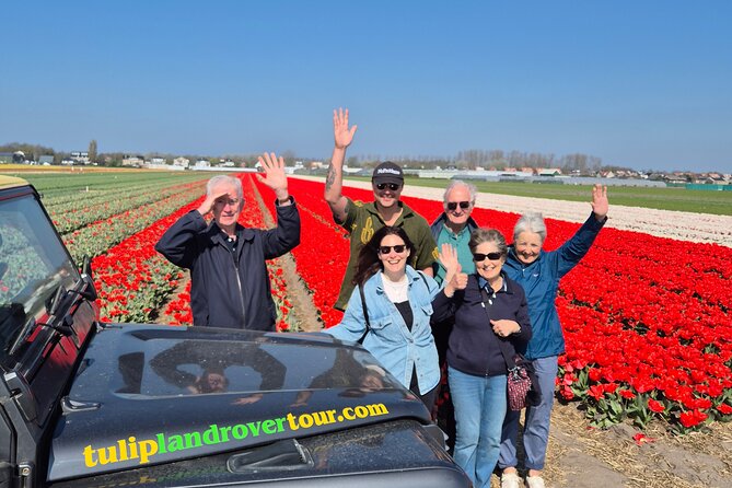 Enjoy the Tulips in a Landrover with a local guide - Hillegom flower fields: frequent pull-offs and free viewing