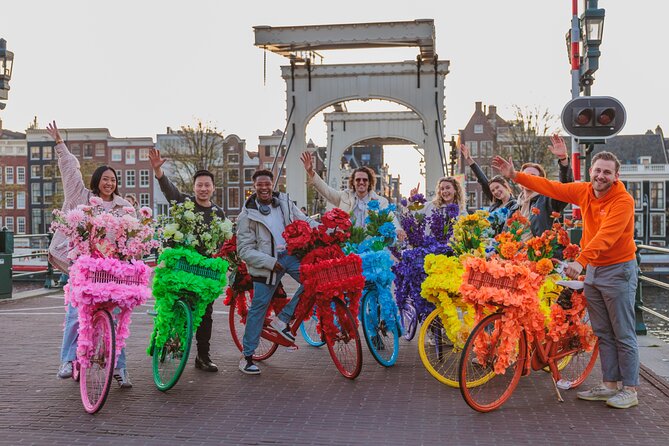 Explore Amsterdam canals on iconic Flower Bikes - Vondelpark break: greenery when your legs need it