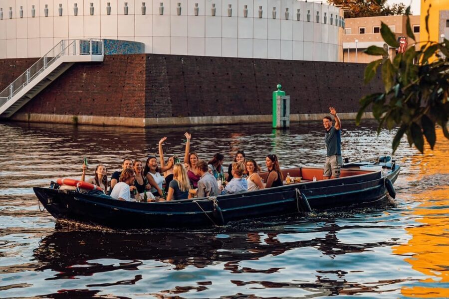 Groningen: City canal cruise (with unlimited drinks) - Borrelvloot at Schuitendiep: finding the start without stress