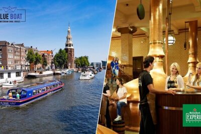 Heineken Experience Amsterdam and Canal Cruise with Snackbox - Entering the Heineken Experience: self-guided, but not low-key