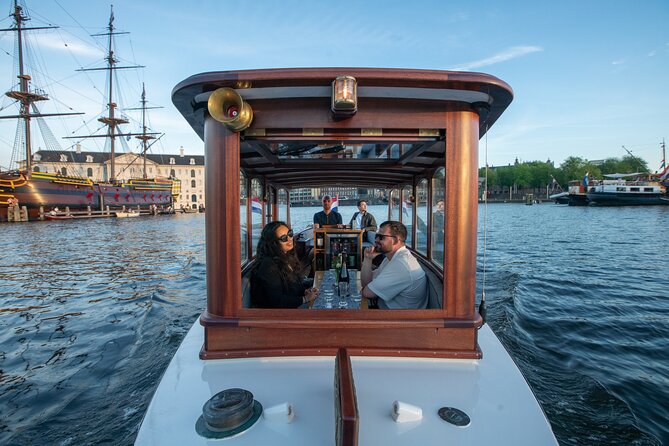 Private Boat Tour Amsterdam - 90 Min incl. welcome drink on historic saloon boat - Where You Board: Oosterdokskade 8 (and What “Near Public Transit” Means)