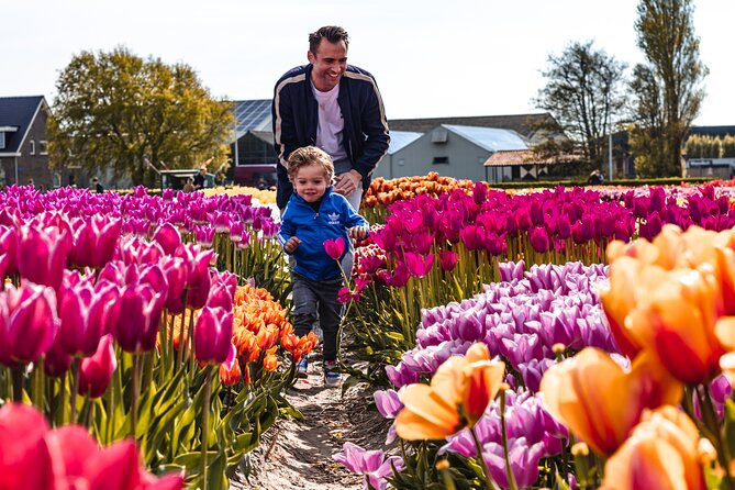 Private Keukenhof, Gardens, Windmills, cheese tour from Amsterdam - Keukenhof gardens with kid-friendly breaks and photo spots
