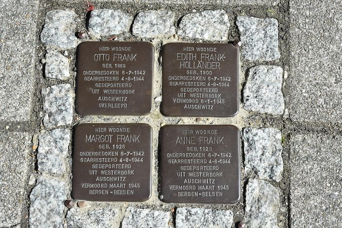 Private Tour: Anne Frank Walking Tour of Amsterdam - The school stop with diary excerpts on the walls