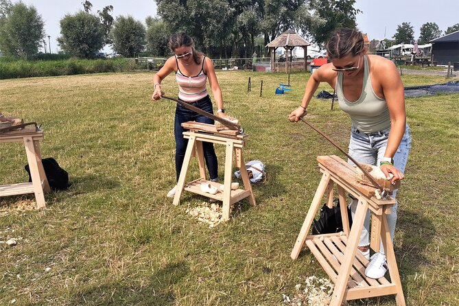 Private Workshop for Wooden Shoe Making in Simonehoeve - Shaping your clog: hand tools, machine help, and real carving time
