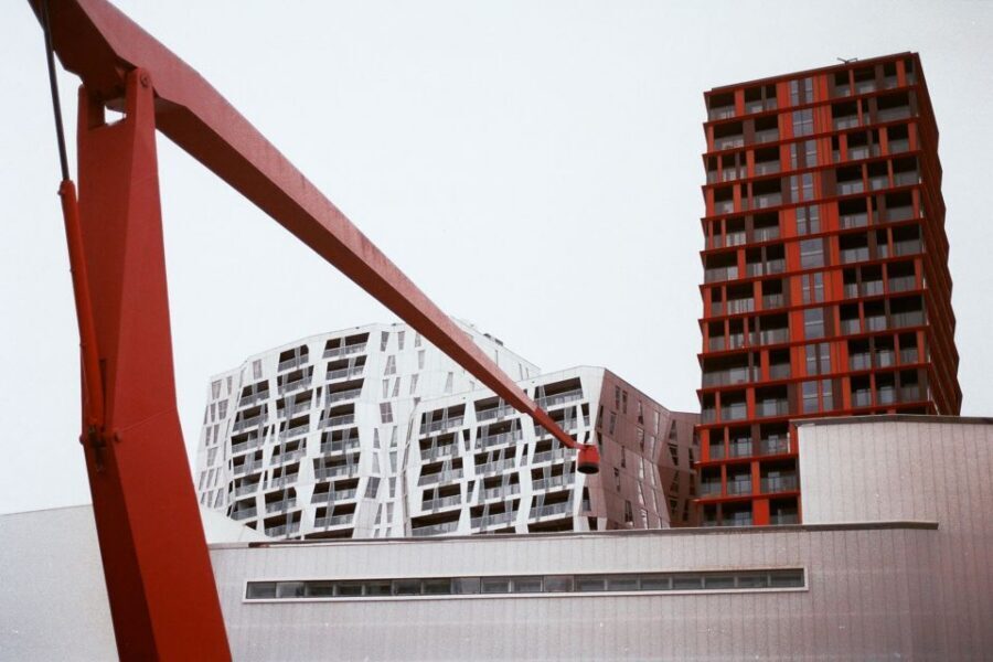 Rotterdam Architecture: Centre and South Bank with watertaxi - Cube Houses: when Rotterdam turns geometry into a landmark