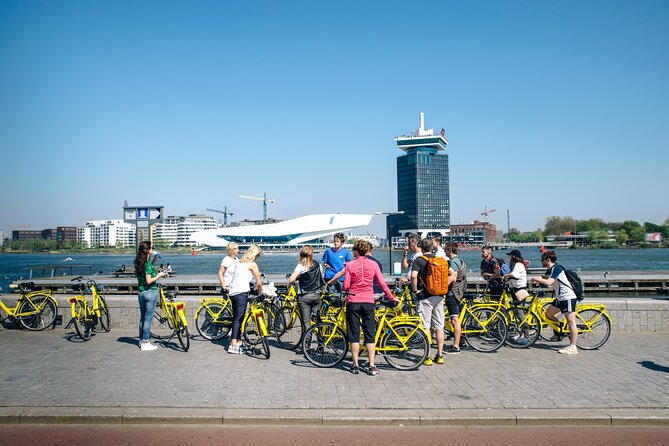 The Original Bike Tour of Amsterdam Highlights and Hidden Streets - Anne Frank House area: outside views with respectful context