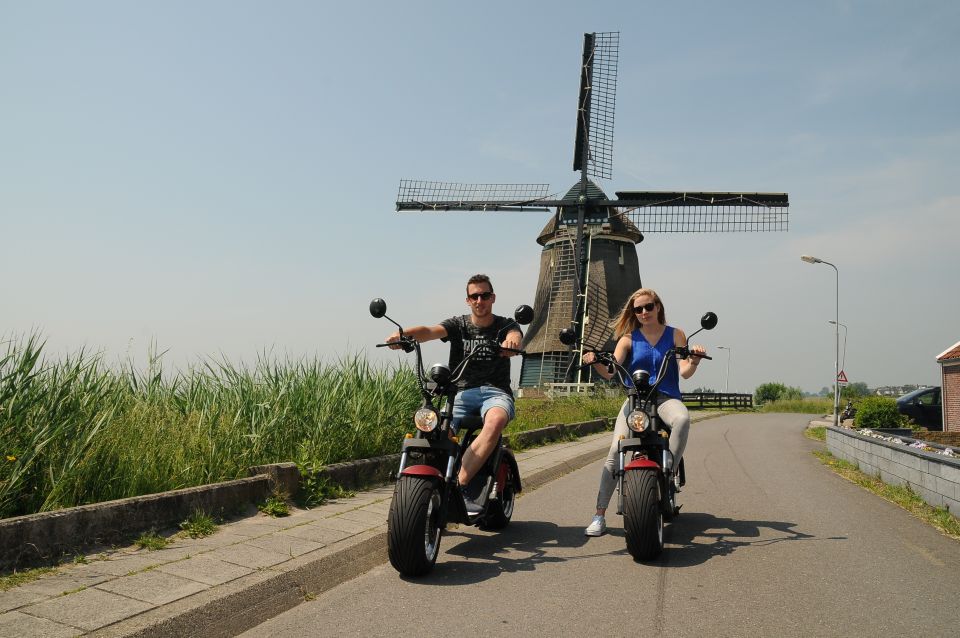 Volendam: E-Scooter Rental - Monnickendam Houses, Harbor Views, and a Brewery Stop